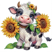 Load image into Gallery viewer, Diamond Painting - Partial Special Shaped - Cow (30*30CM)
