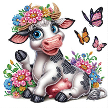 Load image into Gallery viewer, Diamond Painting - Partial Special Shaped - Cow (30*30CM)
