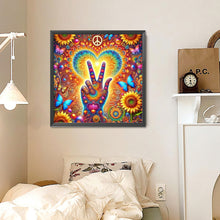 Load image into Gallery viewer, Diamond Painting - Full Round - Love And Peace (30*30CM)
