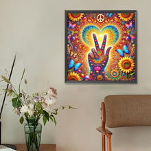 Load image into Gallery viewer, Diamond Painting - Full Round - Love And Peace (30*30CM)
