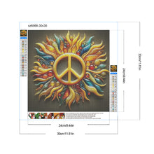 Load image into Gallery viewer, Diamond Painting - Full Round - Love And Peace (30*30CM)
