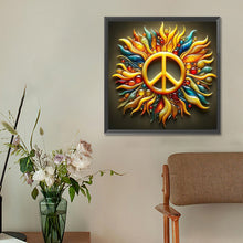 Load image into Gallery viewer, Diamond Painting - Full Round - Love And Peace (30*30CM)
