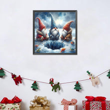 Load image into Gallery viewer, Diamond Painting - Full Round - Gnome Fishing In The Snow (30*30CM)
