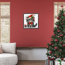 Load image into Gallery viewer, Diamond Painting - Full Round - Christmas kitten (30*30CM)
