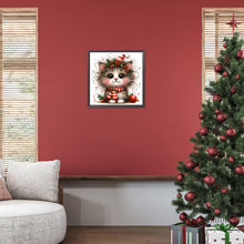 Load image into Gallery viewer, Diamond Painting - Full Round - Christmas kitten (30*30CM)
