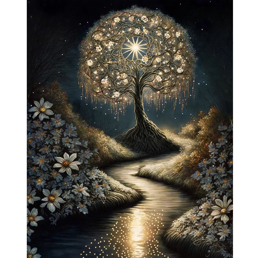 Diamond Painting - Full Round - Dream night scene (40*50CM)