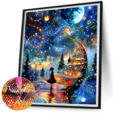 Load image into Gallery viewer, Diamond Painting - Full Round - Dream night scene (45*50CM)
