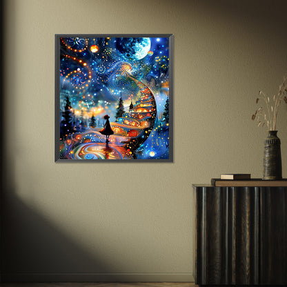 Diamond Painting - Full Round - Dream night scene (45*50CM)