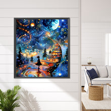 Load image into Gallery viewer, Diamond Painting - Full Round - Dream night scene (45*50CM)
