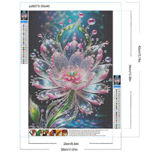 Load image into Gallery viewer, Diamond Painting - Full Round - Water Drop Lotus (30*40CM)
