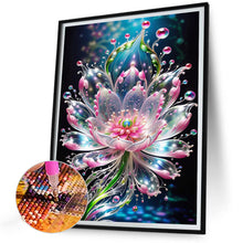 Load image into Gallery viewer, Diamond Painting - Full Round - Water Drop Lotus (30*40CM)
