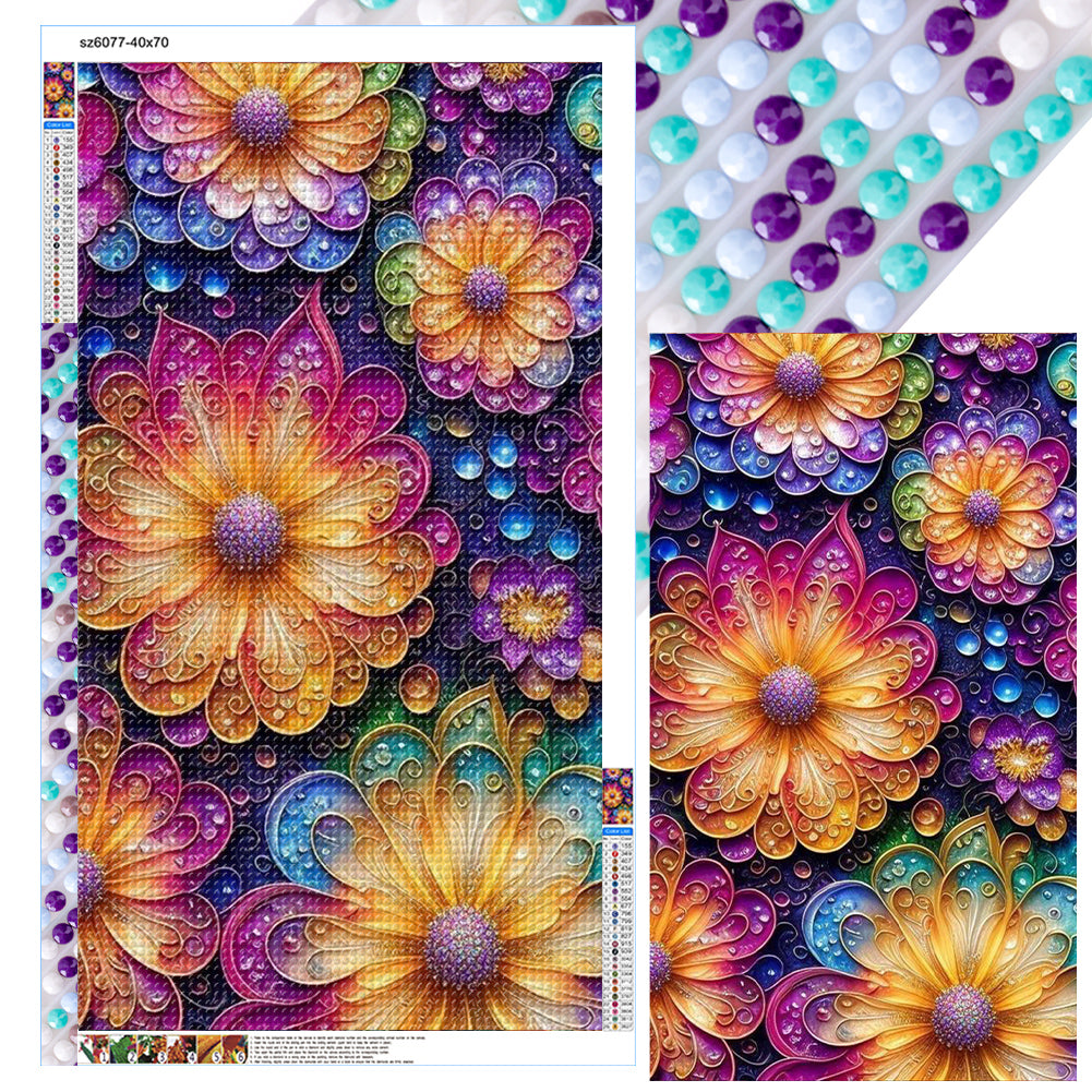 Diamond Painting - Full Round - Blooming Flowers (40*70CM)