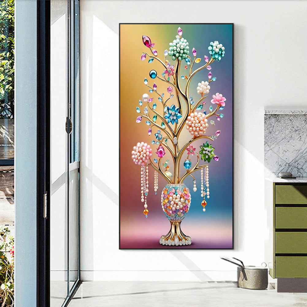 Diamond Painting - Full Round - Pearl Vase Ornaments (40*70CM)