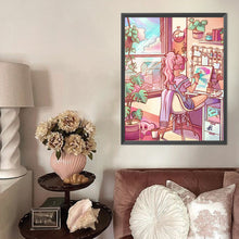 Load image into Gallery viewer, AB Diamond Painting - Full Round - Modern painting girl (40*50CM)
