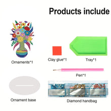 Load image into Gallery viewer, Acrylic Special Shape Vase Diamond Painting Desktop Decors for Home Office Decor
