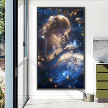 Load image into Gallery viewer, Diamond Painting - Full Square - Butterfly on the fingertips of a girl (40*70CM)
