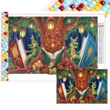 Load image into Gallery viewer, Diamond Painting - Full Square - Little dragon man sacred tree (60*40CM)
