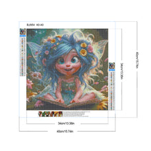 Load image into Gallery viewer, Diamond Painting - Full Round - Blue-haired elf girl (40*40CM)
