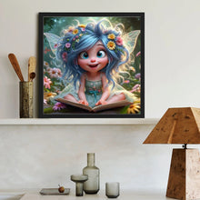 Load image into Gallery viewer, Diamond Painting - Full Round - Blue-haired elf girl (40*40CM)
