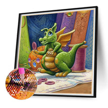 Load image into Gallery viewer, Diamond Painting - Full Round - Dragon button in the library (40*40CM)
