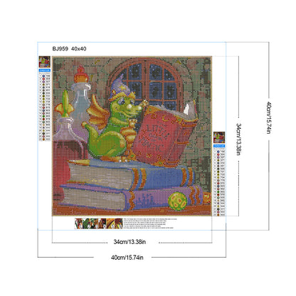 Diamond Painting - Full Round - Study magic Dragon of the law (40*40CM)