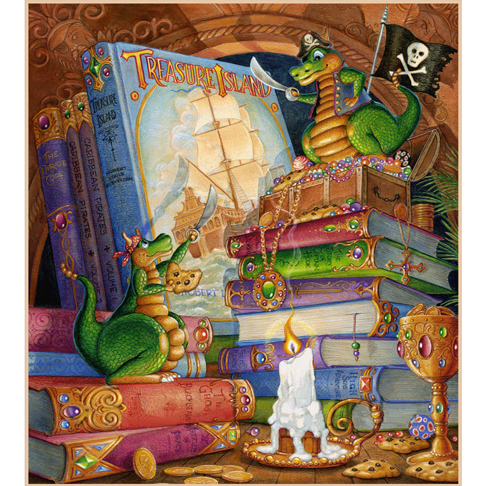 Diamond Painting - Full Round - Drama thief dragon (45*50CM)