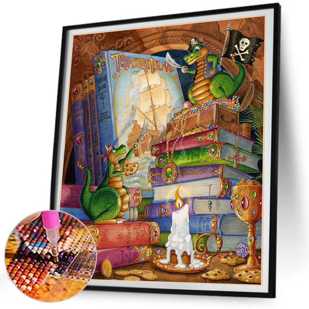 Diamond Painting - Full Round - Drama thief dragon (45*50CM)