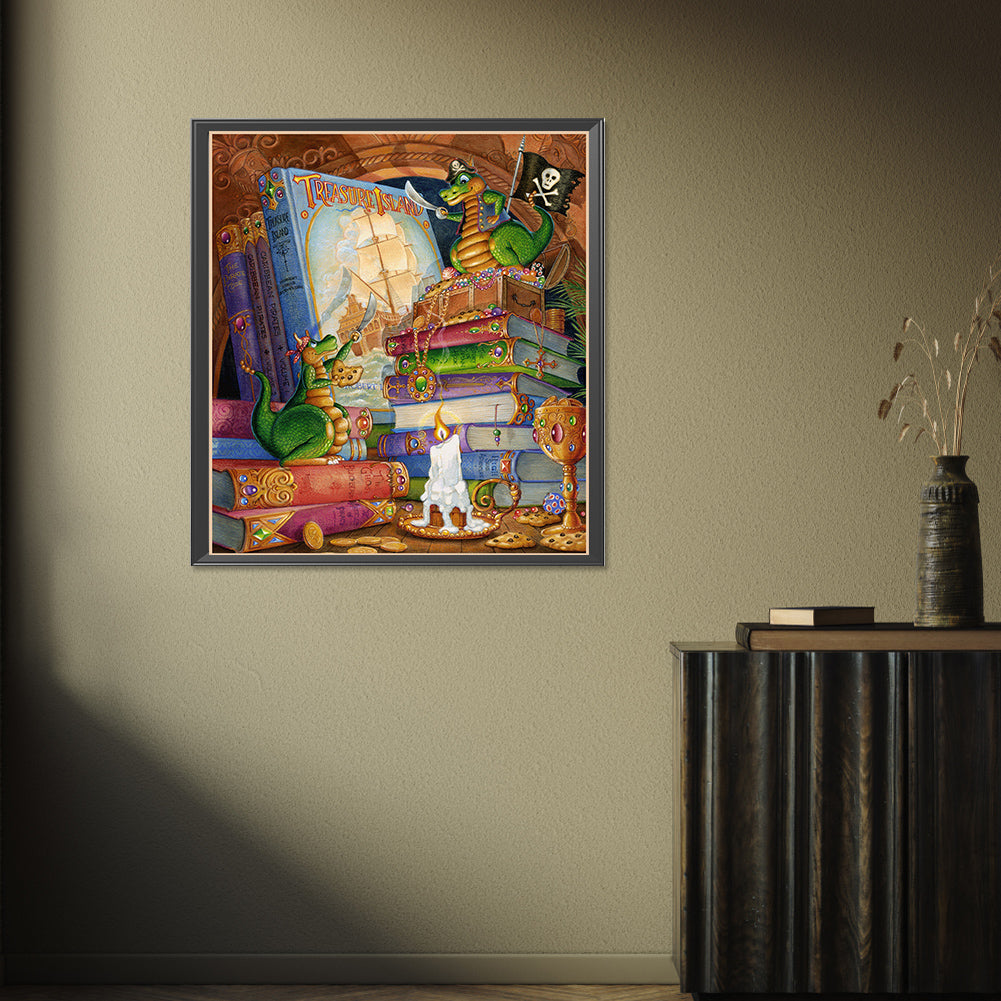 Diamond Painting - Full Round - Drama thief dragon (45*50CM)