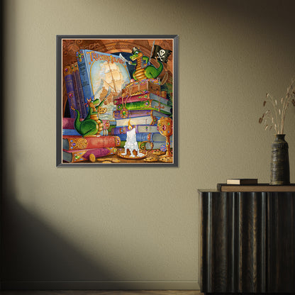 Diamond Painting - Full Round - Drama thief dragon (45*50CM)