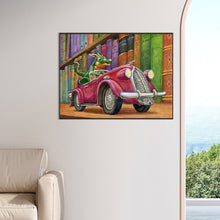 Load image into Gallery viewer, Diamond Painting - Full Round - Dinosaur driving in the library (60*45CM)
