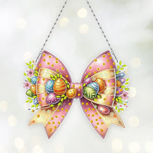 Load image into Gallery viewer, Easter Bow DIY Diamond Art Pendant Kit Diamond Painting Ornaments for Wall Door
