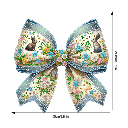 Easter Bow DIY Diamond Art Pendant Kit Diamond Painting Ornaments for Wall Door