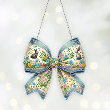 Load image into Gallery viewer, Easter Bow DIY Diamond Art Pendant Kit Diamond Painting Ornaments for Wall Door
