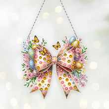 Load image into Gallery viewer, Easter Bow DIY Diamond Art Pendant Kit Diamond Painting Ornaments for Wall Door
