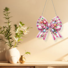Load image into Gallery viewer, Easter Bow DIY Diamond Art Pendant Kit Diamond Painting Ornaments for Wall Door
