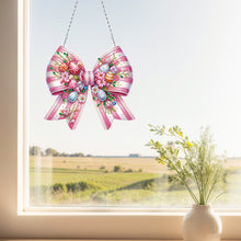 Load image into Gallery viewer, Easter Bow DIY Diamond Art Pendant Kit Diamond Painting Ornaments for Wall Door
