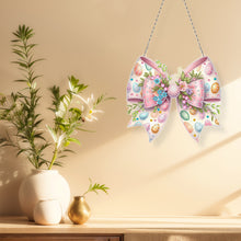 Load image into Gallery viewer, Easter Bow DIY Diamond Art Pendant Kit Diamond Painting Ornaments for Wall Door
