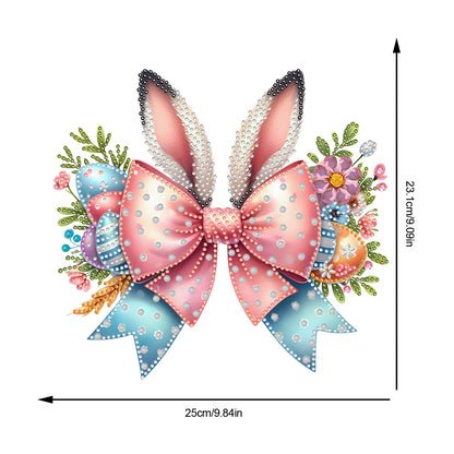 Easter Bow DIY Diamond Art Pendant Kit Diamond Painting Ornaments for Wall Door