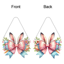 Load image into Gallery viewer, Easter Bow DIY Diamond Art Pendant Kit Diamond Painting Ornaments for Wall Door
