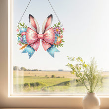 Load image into Gallery viewer, Easter Bow DIY Diamond Art Pendant Kit Diamond Painting Ornaments for Wall Door
