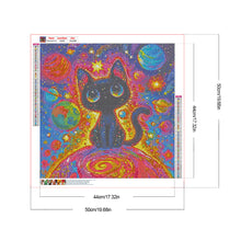 Load image into Gallery viewer, Diamond Painting - Full Round - Colorful cat (50*50CM)
