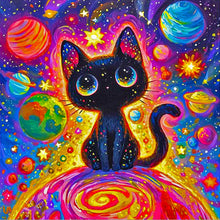 Load image into Gallery viewer, Diamond Painting - Full Round - Colorful cat (50*50CM)
