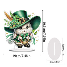 Load image into Gallery viewer, St. Patricks Day Cat 5D DIY Diamond Art Tabletop Decorations Bedroom Table Decor
