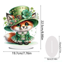 Load image into Gallery viewer, St. Patricks Day Cat 5D DIY Diamond Art Tabletop Decorations Bedroom Table Decor
