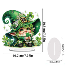 Load image into Gallery viewer, St. Patricks Day Cat 5D DIY Diamond Art Tabletop Decorations Bedroom Table Decor
