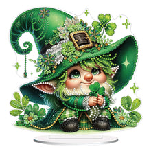Load image into Gallery viewer, St. Patricks Day Cat 5D DIY Diamond Art Tabletop Decorations Bedroom Table Decor
