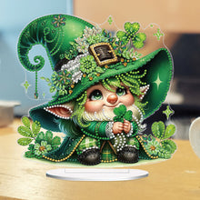 Load image into Gallery viewer, St. Patricks Day Cat 5D DIY Diamond Art Tabletop Decorations Bedroom Table Decor
