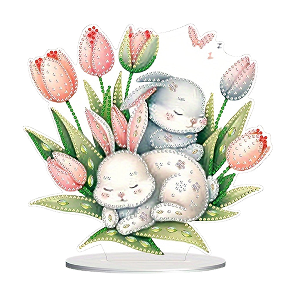 Easter Easter Egg Table Top Diamond Painting Ornament Kits for Home Office Decor