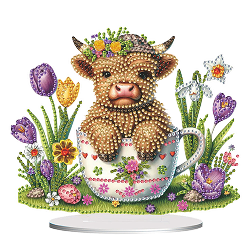 Easter Easter Egg Table Top Diamond Painting Ornament Kits for Home Office Decor