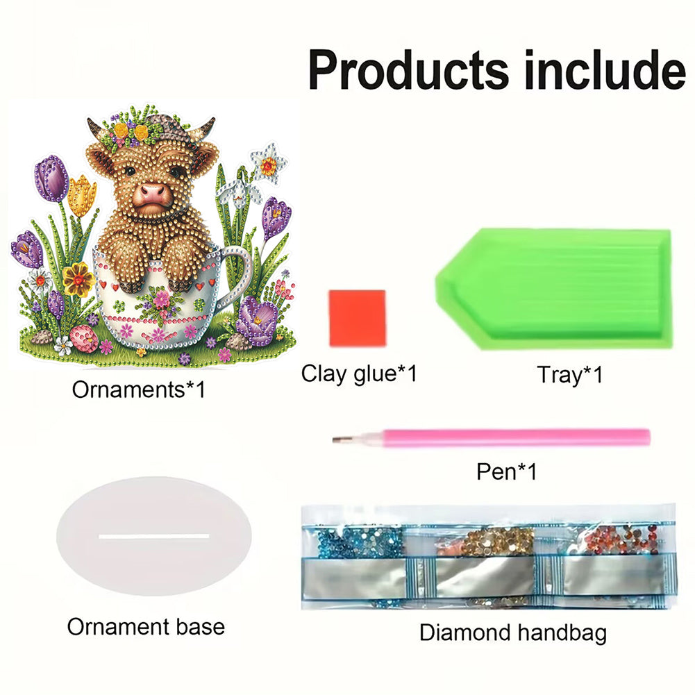 Easter Easter Egg Table Top Diamond Painting Ornament Kits for Home Office Decor